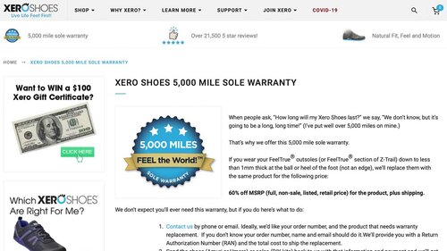 Xero shoes discount clearance code